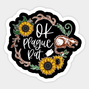 OK Plague Rat Sunflower Frame Sticker